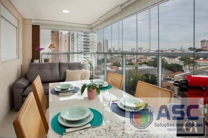 Apartamento à venda, no Gaudi,  em São Caetano do Sul, Barcelona, com 3 quartos, 98m² - Apartamento São Caetano